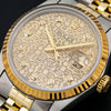 Rolex Datejust Diamond Watch, 16013 36mm, Champagne Diamond Dial With 1.20 CT Diamonds