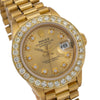 Rolex Lady-Datejust Diamond Watch, 6917 26mm, Champagne Diamond Dial With Yellow Gold Bracelet