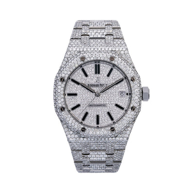 Audemars Piguet Royal Oak Selfwinding 15450ST 37MM Iced Out With  20.75 CT Diamonds