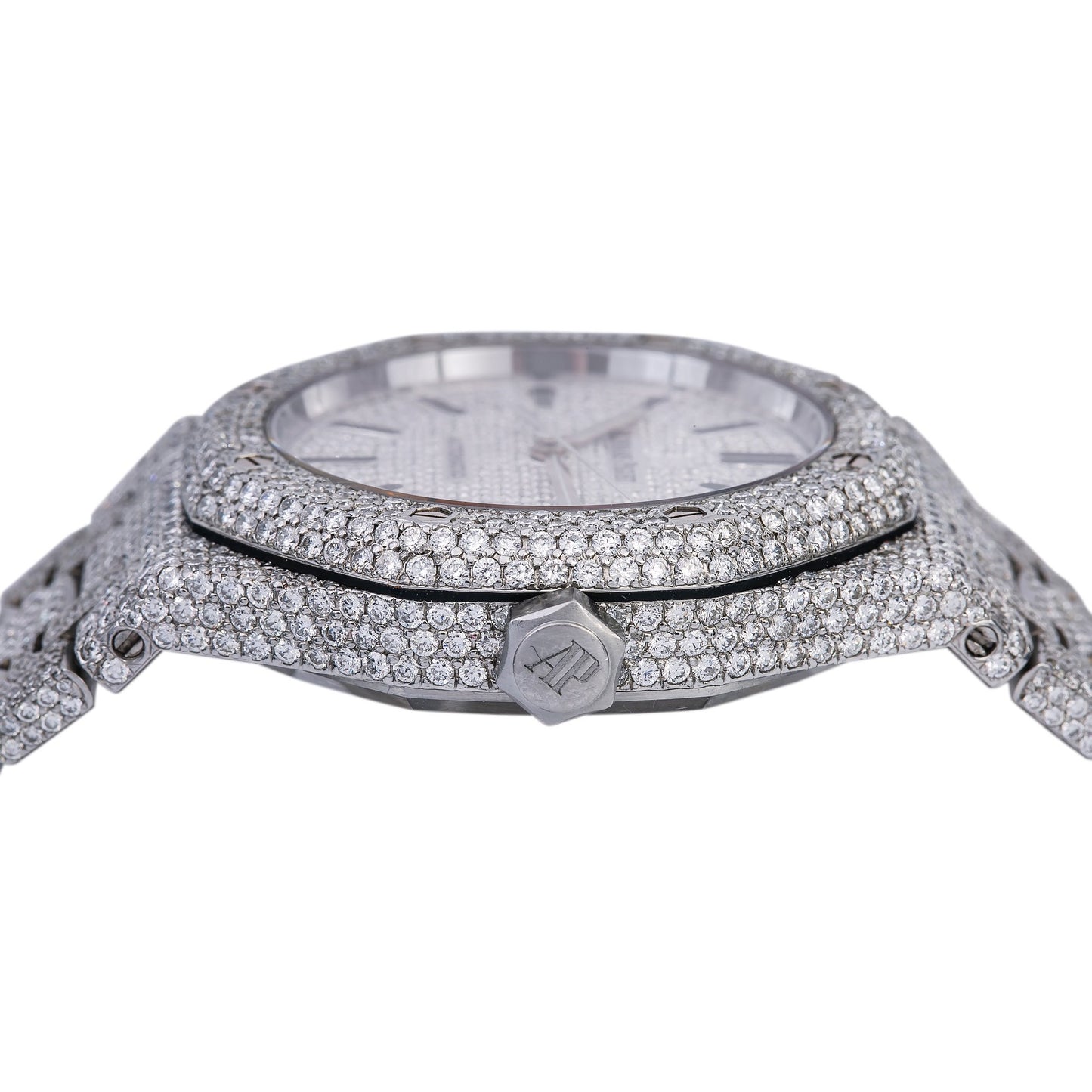 Audemars Piguet Royal Oak Selfwinding 15450ST 37MM Iced Out With  20.75 CT Diamonds