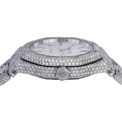 Audemars Piguet Royal Oak Selfwinding 15450ST 37MM Iced Out With  20.75 CT Diamonds