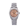 Rolex Lady-Datejust Diamond Watch, 68240 31mm, Pink Custom Diamond Dial With Stainless Steel Jubilee