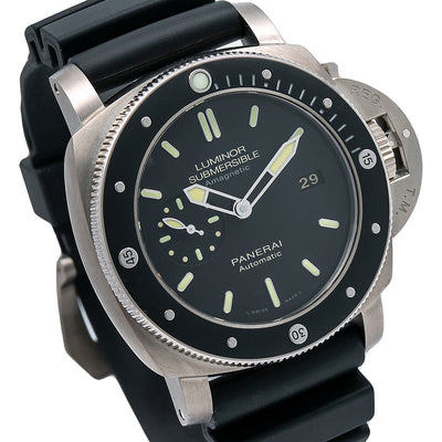 Panerai Luminor Submersible 1950 3 Days Automatic PAM00389 47MM Black Dial With Rubber Bracelet