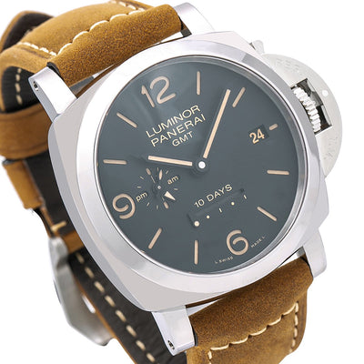 Panerai Luminor 1950 10 Days GMT PAM00533 44MM Black Dial With Calf Skin Bracelet