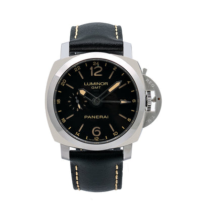 Panerai Luminor 1950 3 Days GMT Automatic PAM00531 44MM Black Dial With Calf Skin Bracelet