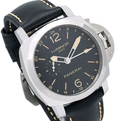 Panerai Luminor 1950 3 Days GMT Automatic PAM00531 44MM Black Dial With Calf Skin Bracelet