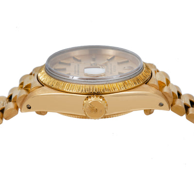 Rolex Lady-Datejust 6917 26MM Champagne Dial With Yellow Gold President Bracelet