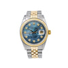 Rolex Datejust Diamond Watch, 36mm, Blue mop Diamond Dial With Two Tone Jubilee Bracelet