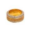 LADIES 18K YELLOW GOLD HAND RING WITH 2.62 CT DIAMONDS