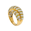 LADIES 18K YELLOW GOLD HAND RING WITH 2.5 CT DIAMONDS