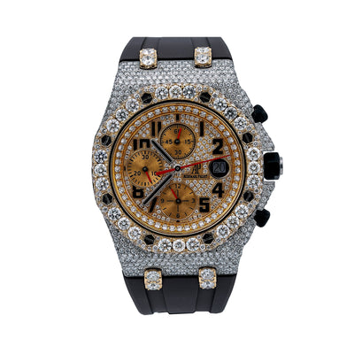 Audemars Piguet Royal Oak Offshore Chronograph 26170ST 42MM Champagne Diamond Dial With 15.75 CT Diamonds