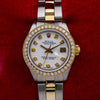 Rolex Lady-Datejust Diamond Watch, 6917 26mm, White Diamond Dial With 0.90 CT Diamonds