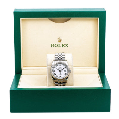 Rolex Datejust 116234 36MM White Dial With Stainless Steel Jubilee Bracelet