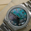 Rolex Oyster Perpetual Diamond Watch, Date 15000 34mm, Mother of Pearl Diamond Dial With 1.15 CT Diamonds