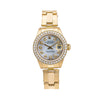 Rolex Oyster Perpetual Ladies Diamond Watch, Date 6916 26mm, White Diamond Dial With 1.80 CT