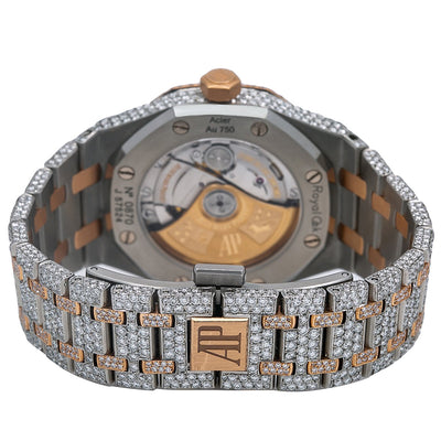 Audemars Piguet Royal Oak Self Winding 15450SR.OO.1256SR.01 37MM Champagne Diamond Dial With 22.75 CT Diamonds