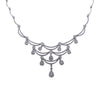 18K White Gold Women's Necklace 4.61 CT Diamonds