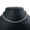 14K White Gold 16" Women's Necklace With 10.70 CT Diamonds