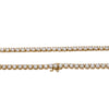 14K Yellow Gold Men's Tennis Chain With 23.25 CT Diamonds