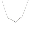 18K White Gold DDN1005 17" Women's Necklace With 0.45 CT Diamonds