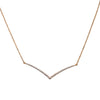 18K Yellow Gold DDN1005 17" Women's Necklace With 0.45 CT Diamonds