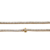 14K Yellow Gold Men's Tennis Chain With 21.57 CT Diamonds