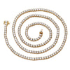 14K Yellow Gold Men's Tennis Chain With 21.57 CT Diamonds