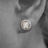 18K Rose Gold Women's Earrings Diamonds