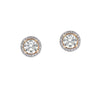 18K Rose Gold NE2775 Women's Earrings With 0.19 CT Diamonds