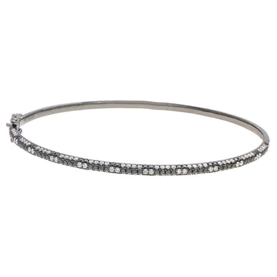 18K White Gold NBG0458-BL 2.5" Women's Bracelet With 1.81 CT Diamonds