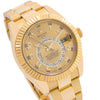 Rolex Sky-Dweller 326938 42MM Champagne Dial With Yellow Gold Oyster Bracelet