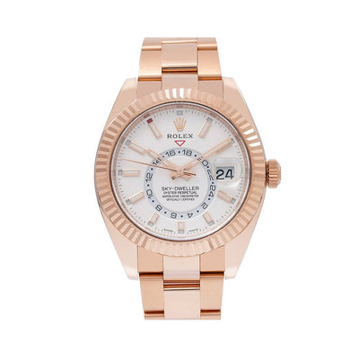 Rolex Sky-Dweller 326935 42MM White Dial With Rose Gold Oyster Bracelet