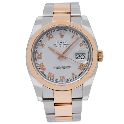 Rolex Datejust 116201 36MM White Dial With Two Tone Oyster Bracelet