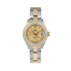 Rolex Lady-Datejust Diamond Watch, 6917 26mm, Champagne Diamond Dial With 0.90 CT Diamonds