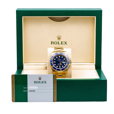 Rolex Submariner Date 116618LB 40MM With Yellow Gold Oyster Bracelet