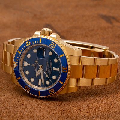 Rolex Submariner Date 116618LB 40MM With Yellow Gold Oyster Bracelet