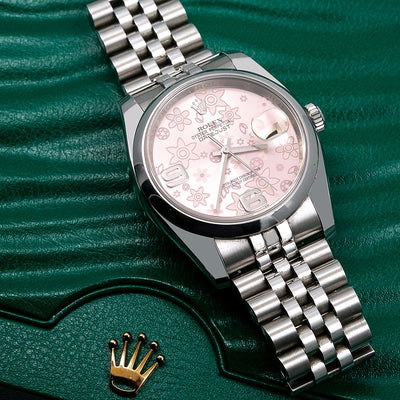 Rolex Datejust 116200 36MM Pink Floral Dial With Stainless Steel Jubilee Bracelet