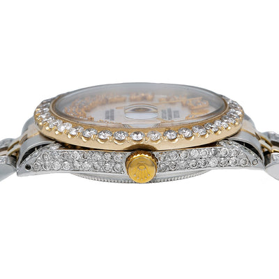 Rolex Datejust Diamond Watch, 1601 36mm, Mother of Pearl Diamond Dial With 8.75 CT Diamond