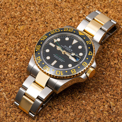 Rolex GMT-Master II 116713 40MM Black Dial With Two Tone Oyster Bracelet