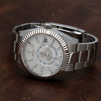 Rolex Sky-Dweller 326934 42MM White Dial With Stainless Steel Oyster Bracelet