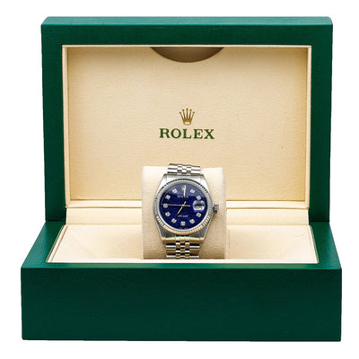 Rolex Datejust 1601 36MM Blue Dial With Stainless Steel Jubilee Bracelet