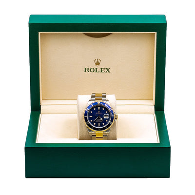 Rolex Submariner Date 16613 40MM Blue Dial With Two Tone Oyster Bracelet