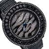 Icemaster PVD Stainless Steel Fancy Black Diamond Men Quartz Movement Watch 57MM