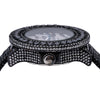 Icemaster PVD Stainless Steel Fancy Black Diamond Men Quartz Movement Watch 57MM