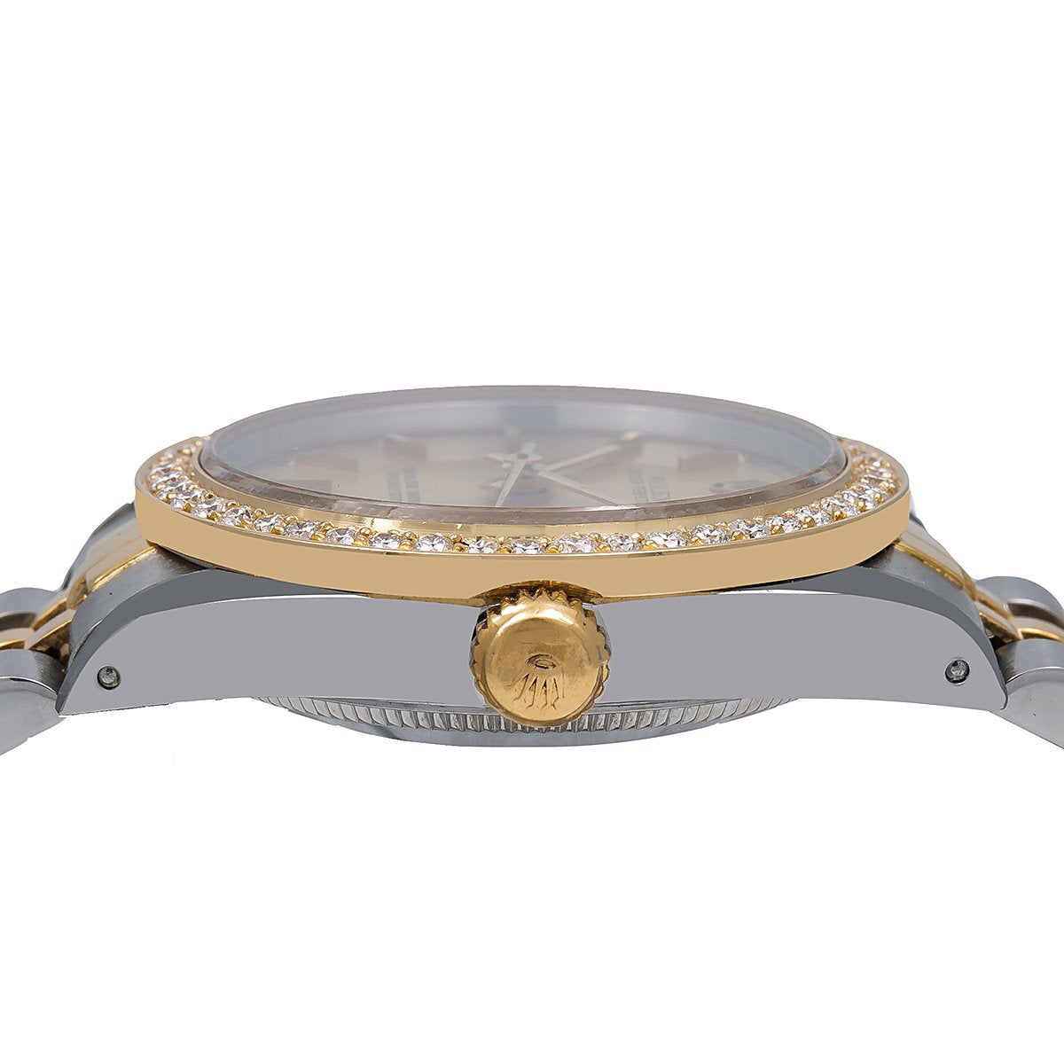 Rolex Oyster Perpetual Diamond Watch, 67513 31mm, Champagne Dial With 1.05 CT Diamonds