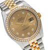 Rolex Datejust Diamond Watch, 116243 36mm, FACTORY Champagne Diamond Dial With Two Tone Jubilee Bracelet