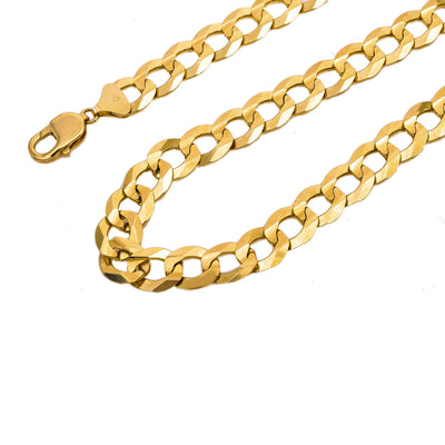 Men's Miami Cuban Link Chain 14K Solid Yellow Gold