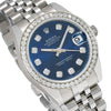 Rolex Datejust Diamond Watch, 178240 31mm, Blue Diamond Dial With 1.25 CT Diamonds