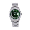 Rolex Datejust Diamond Watch, 6605 36mm, Green Diamond Dial With 8.25 CT Diamonds