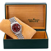 Rolex Datejust Diamond Watch, 16014 36mm, Red Diamond Dial With 1.20 CT Diamonds